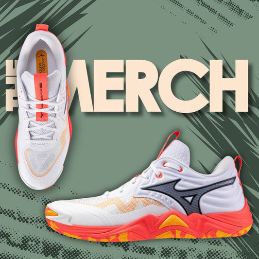 Mizuno Wave Momentum Elite - White/ Firey Coral