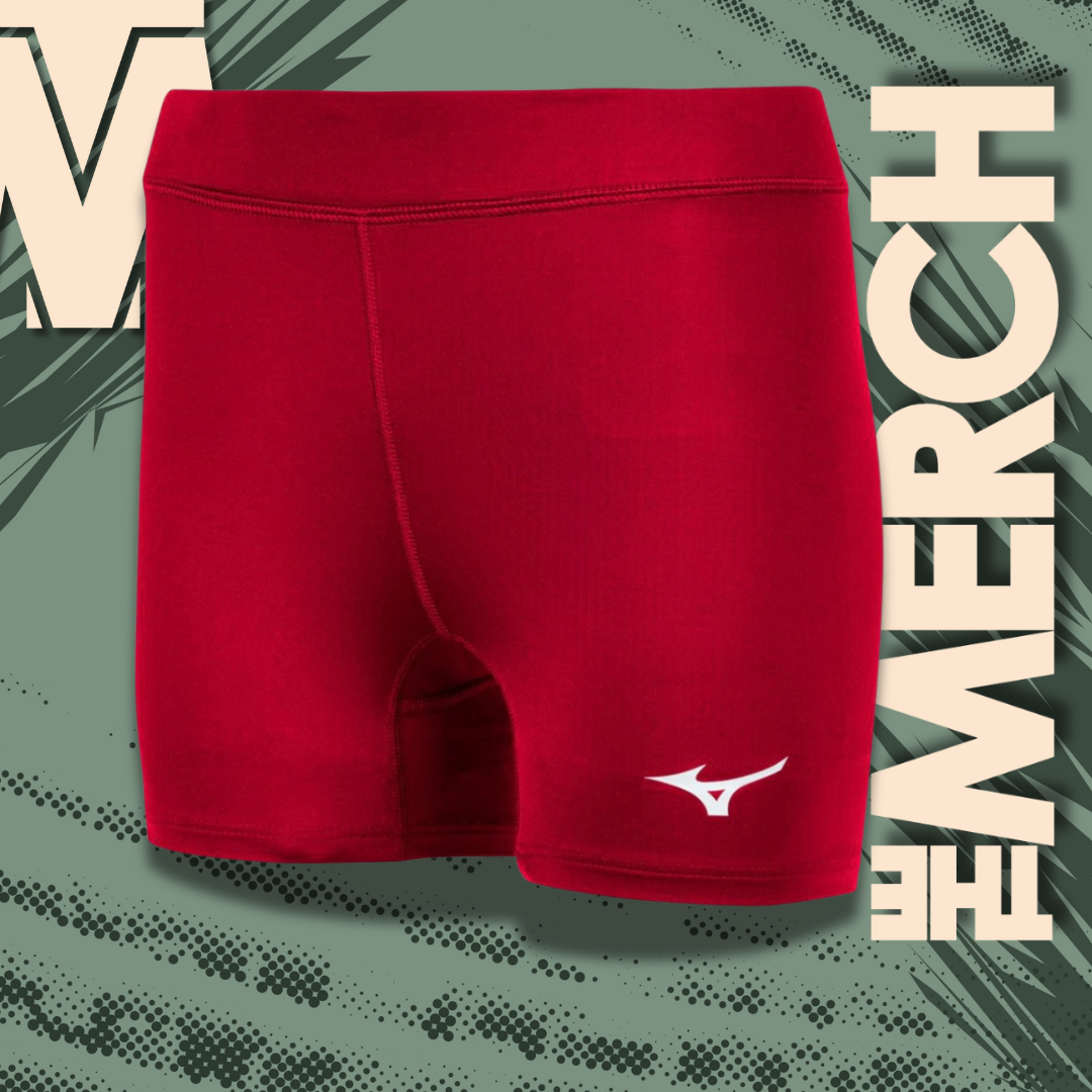 Mizuno Volleyball Short - Women's Vortex 2.0 4" Inseam Red