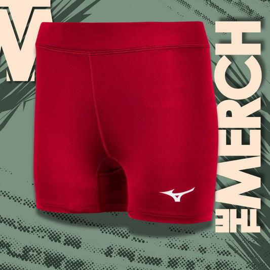 Mizuno Volleyball Short - Women's Vortex 2.0 4" Inseam Red