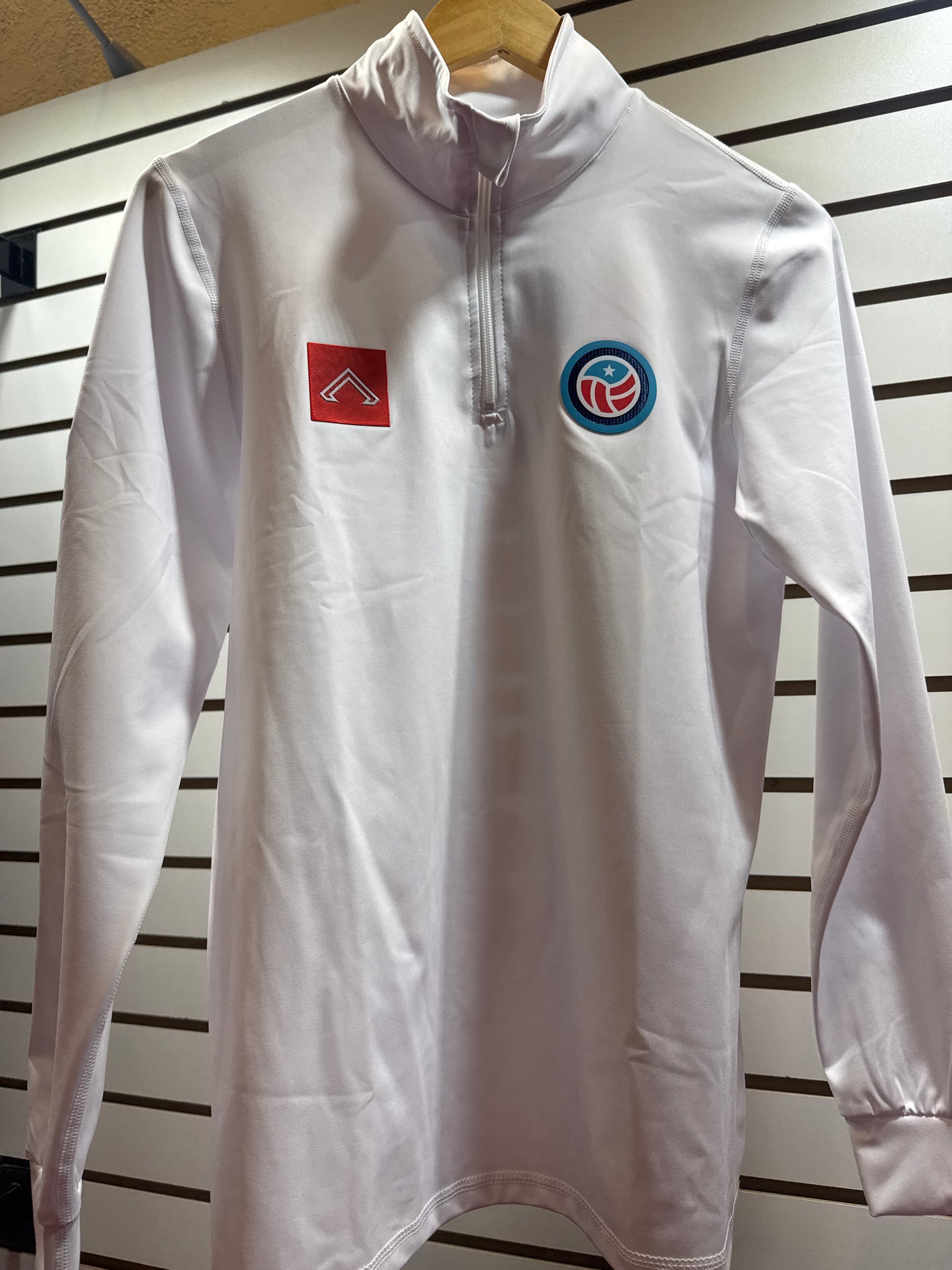 CVC 1/4 Zip White