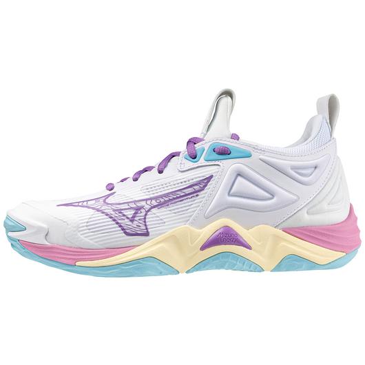 Wave Momentum 3 Women’s Volleyball Shoe - White Peace Blue