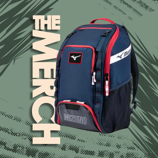 Mizuno Organizer 26 Backpack - Navy / Red