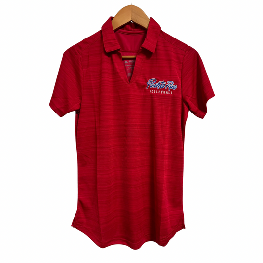 Puerto Rico Volleyball Ladies Polo - Red (Pre-order)