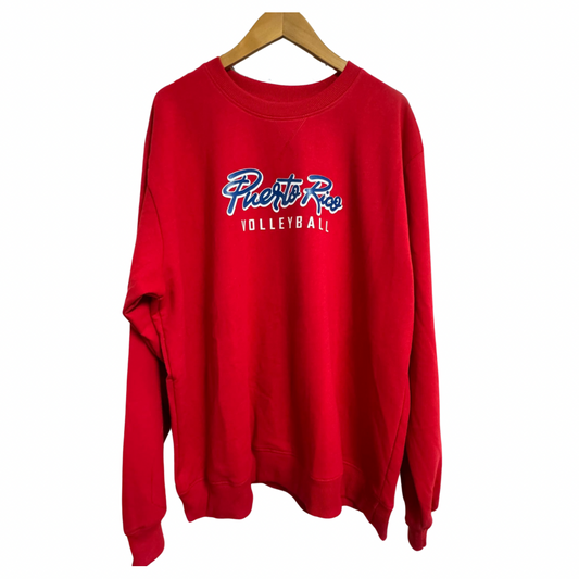 Puerto Rico Volleyball Sweatshirt - Red (Pre-order)