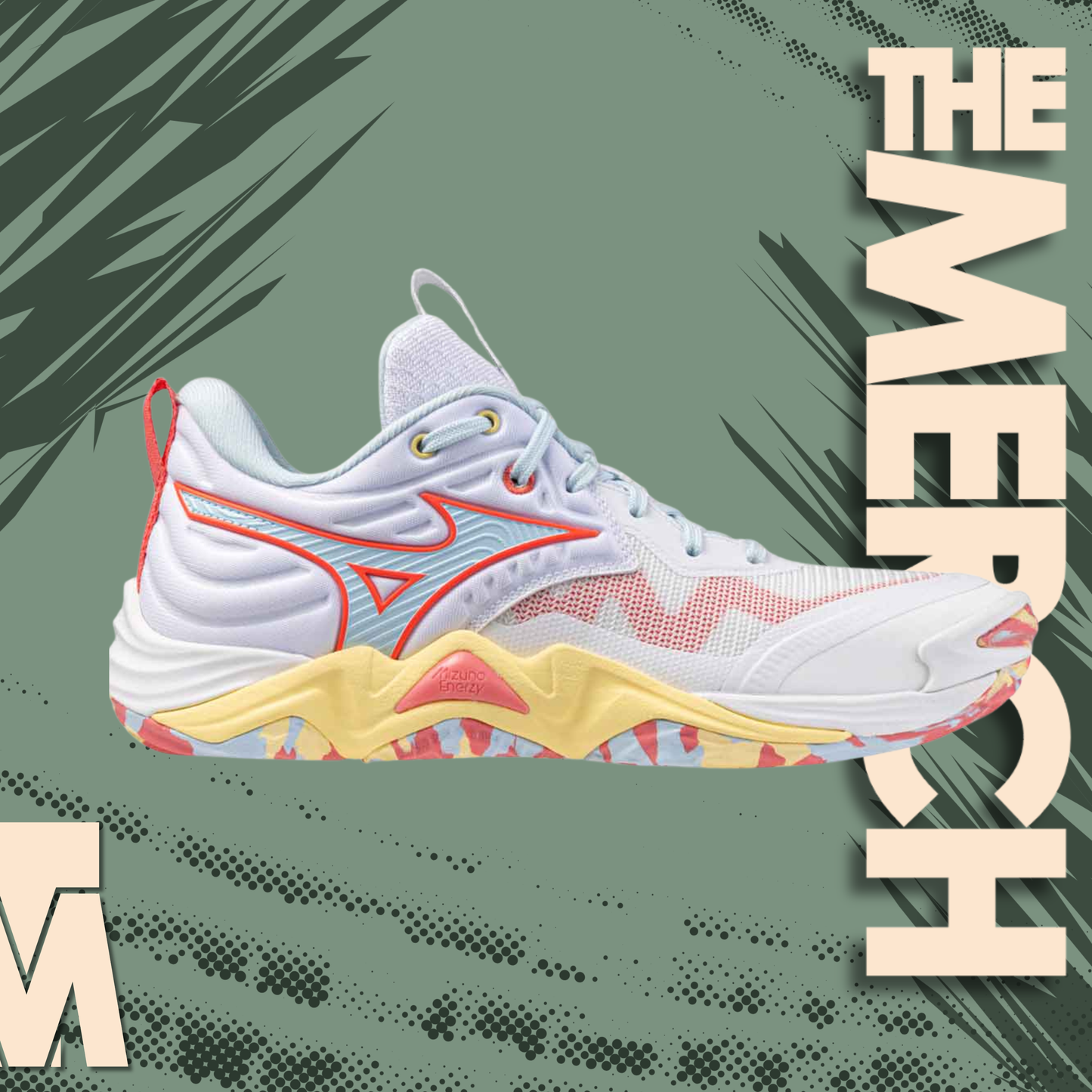 Mizuno Women's Wave Momentum Elite - White / Calypso Coral